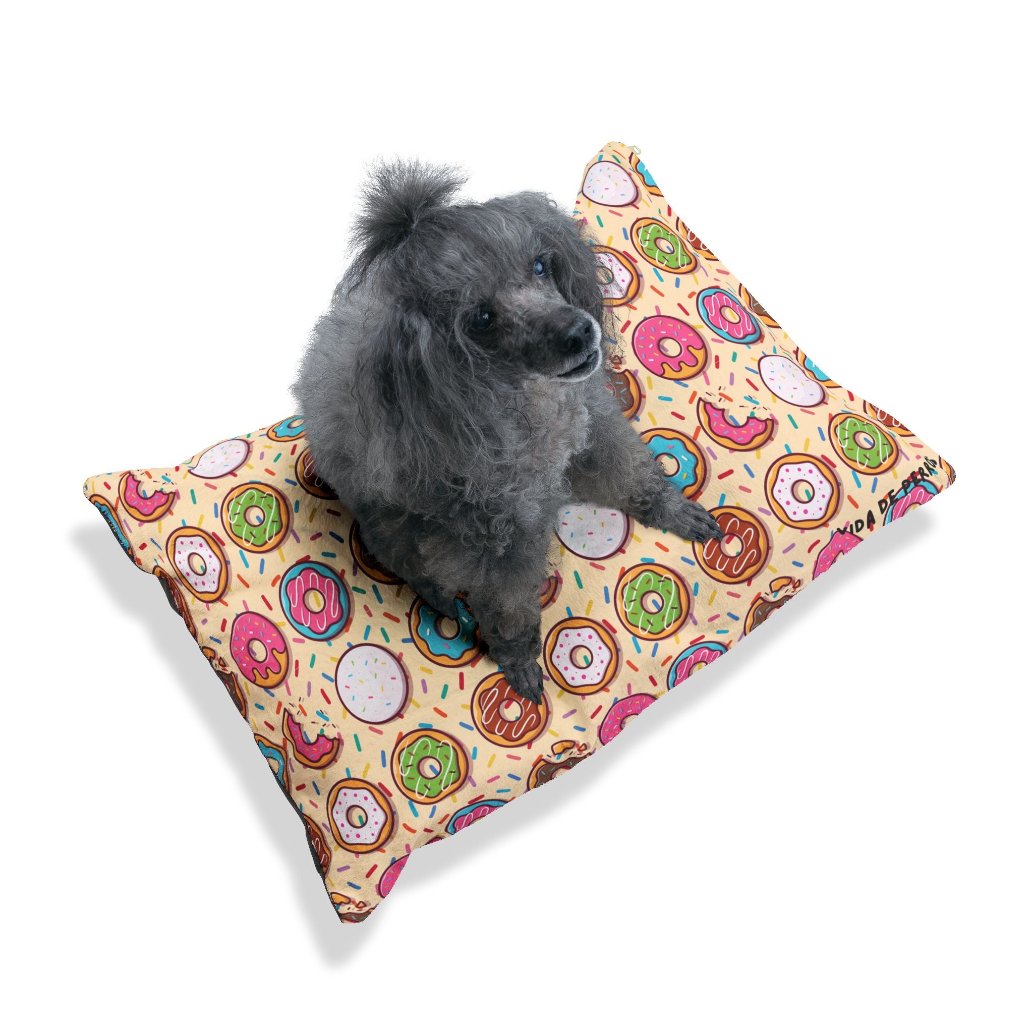Cama para Mascotas Donut Pattern 71x46 cm | Diseño Colorido con Sprinkles