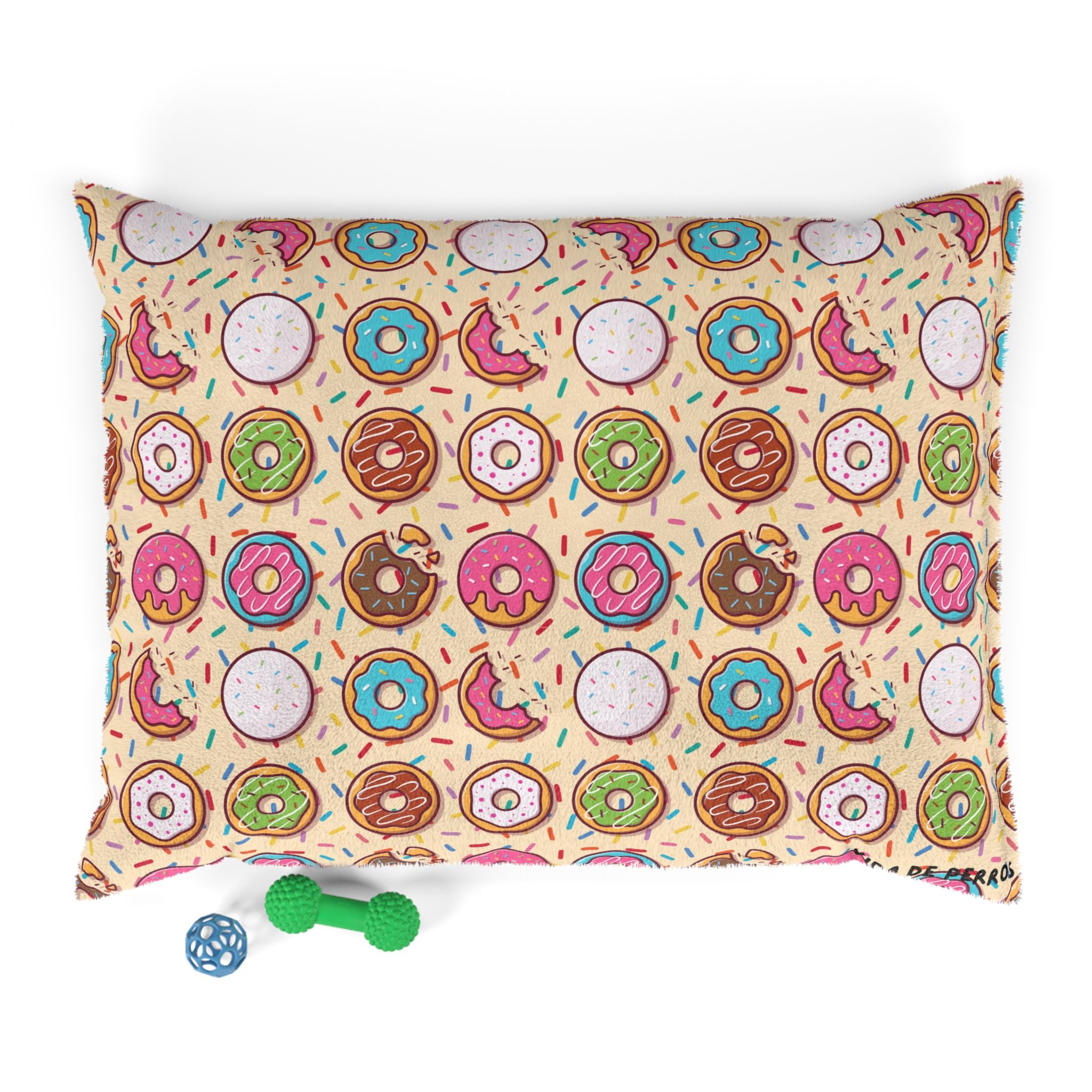 Cama para Mascotas Donut Pattern 102x76 cm | Diseño Colorido con Sprinkles