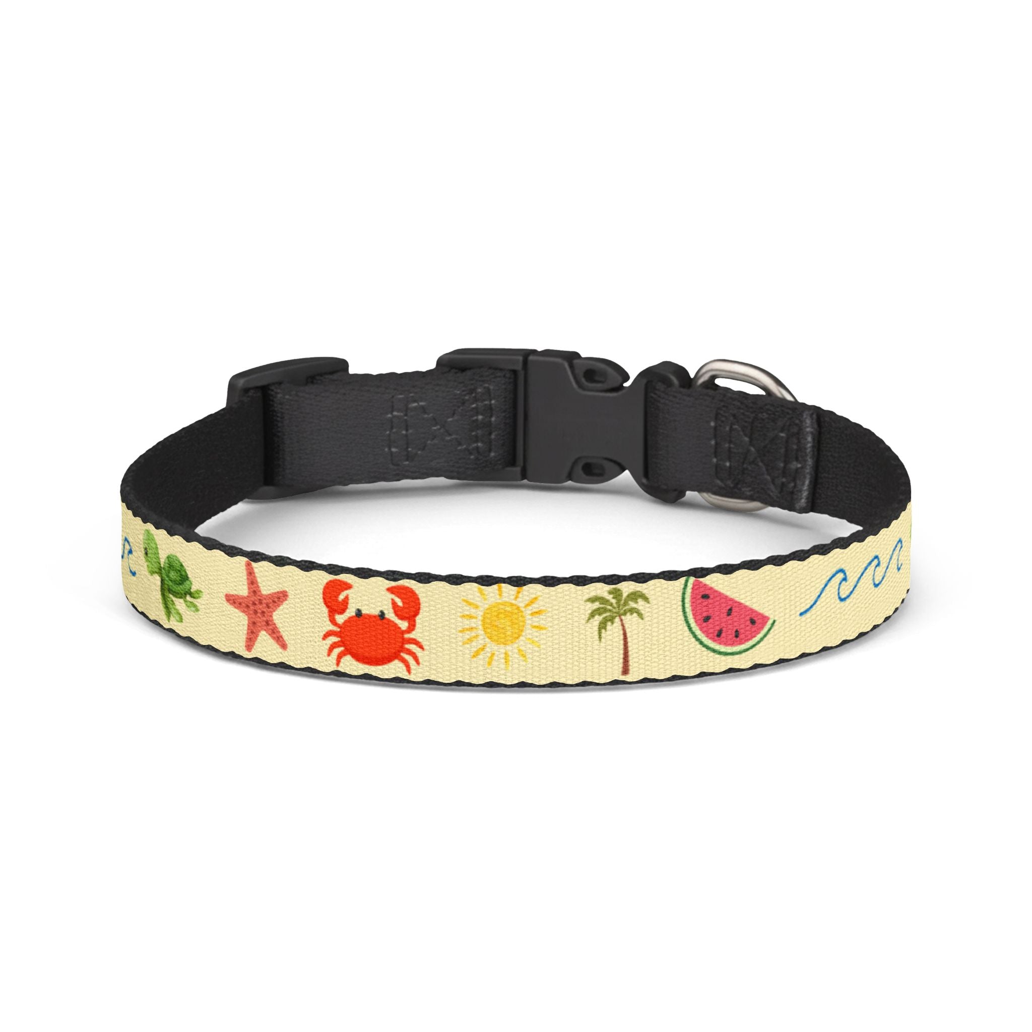 Collar Ajustable para Mascotas | Diseño Navy Marble con Clip