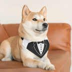 Bandana Collar para Perros Diseño Esmoquin | Accesorio Formal Bodas Eventos