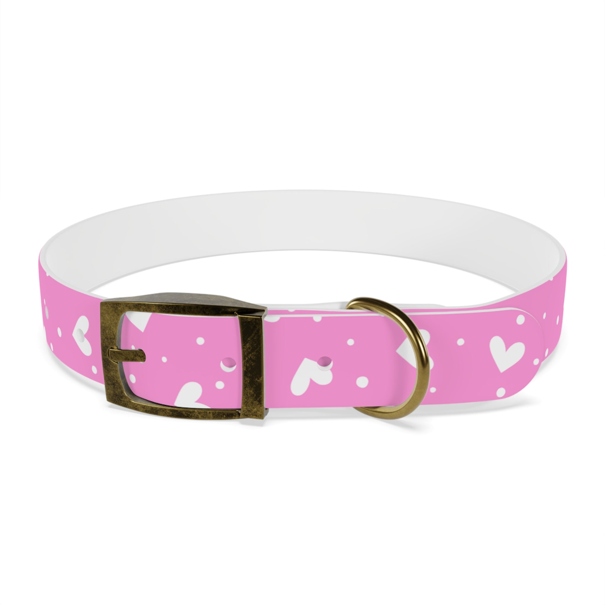 Collar para Perros Corazones Rosas | Diseño Valentine TPU Resistente Agua