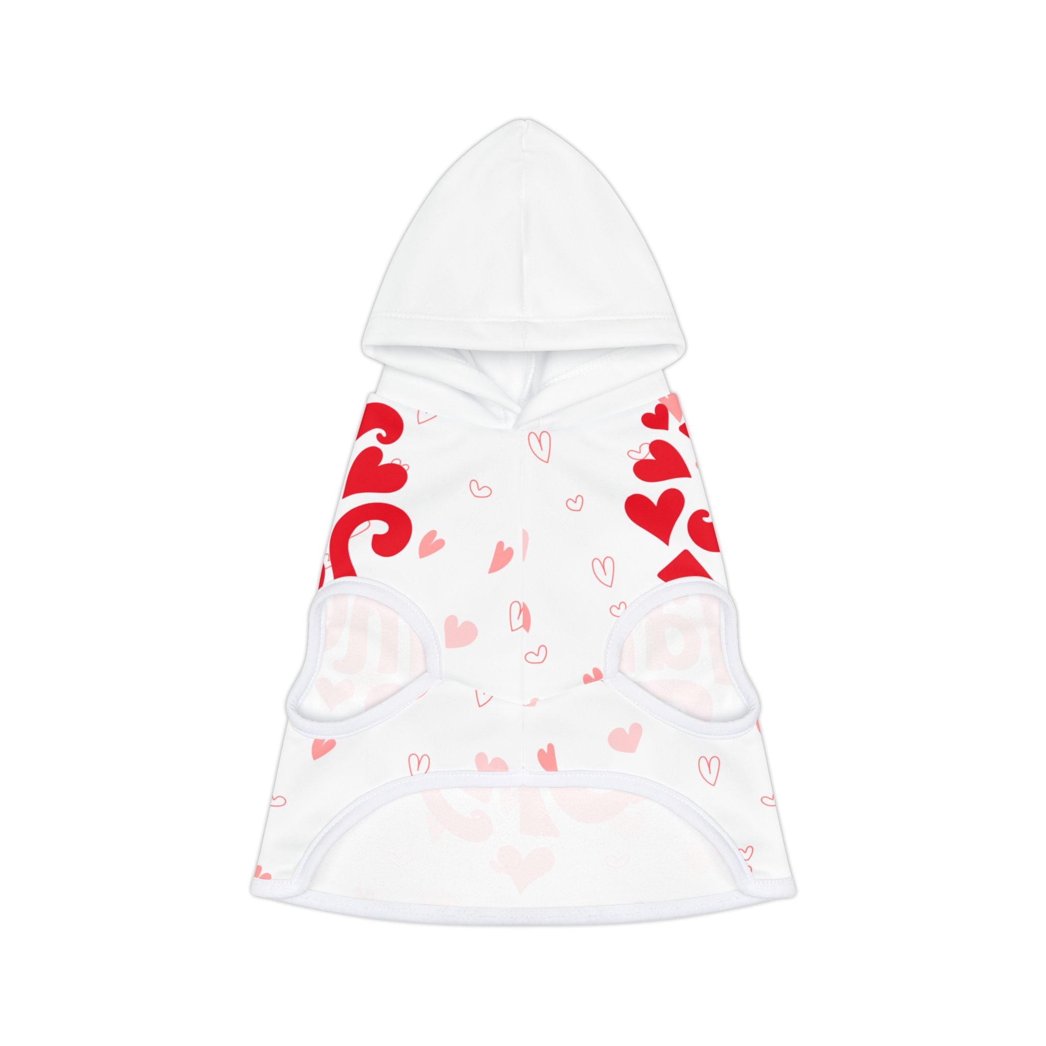 Sudadera San Valentín para Mascotas | Corazones Rojos "Happy Valentine's Day"