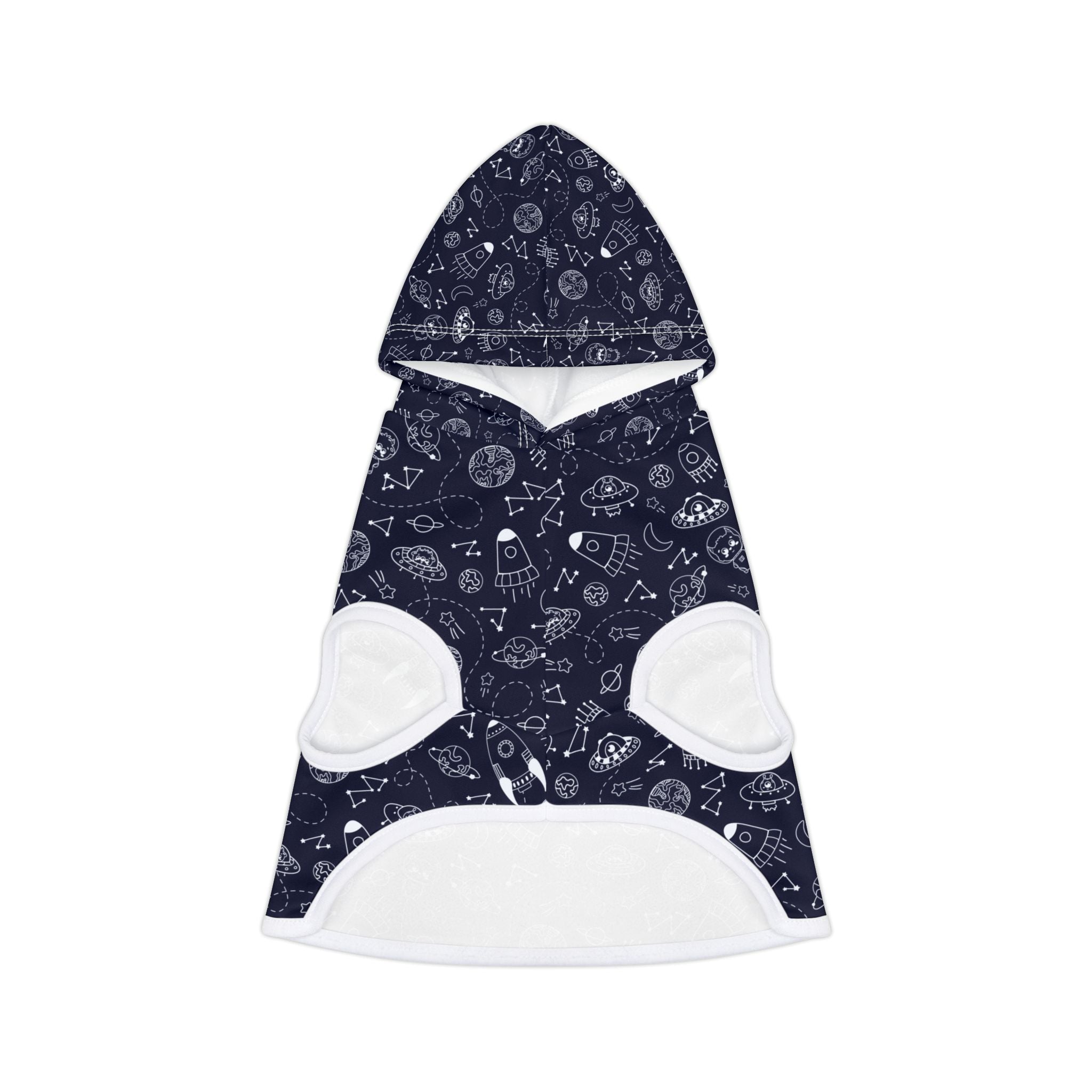 Sudadera con Capucha para Perros | Diseño Espacio Navy Galaxia
