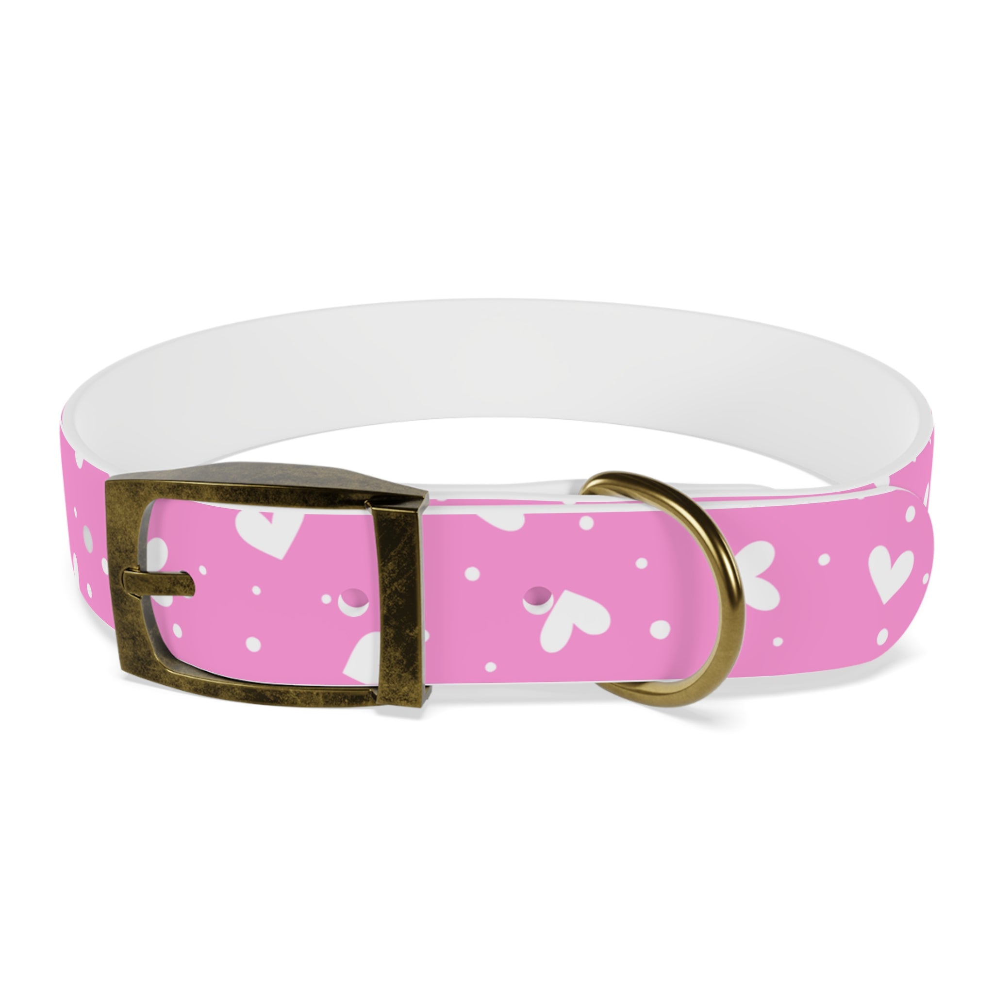Collar para Perros Corazones Rosas | Diseño Valentine TPU Resistente Agua
