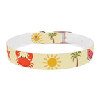 Collar para Perros Playa Verano | Diseño Cangrejos Palmeras Sandías TPU