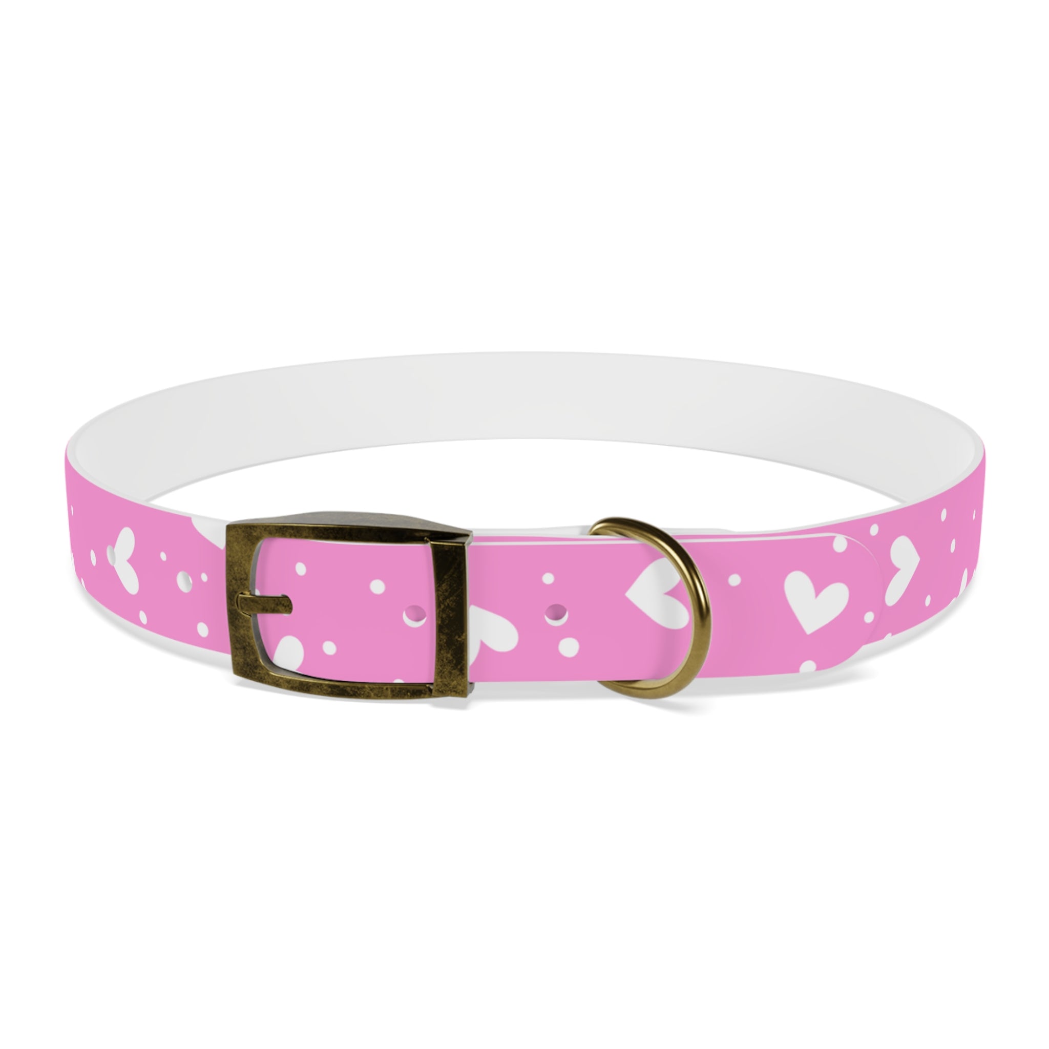Collar para Perros Corazones Rosas | Diseño Valentine TPU Resistente Agua