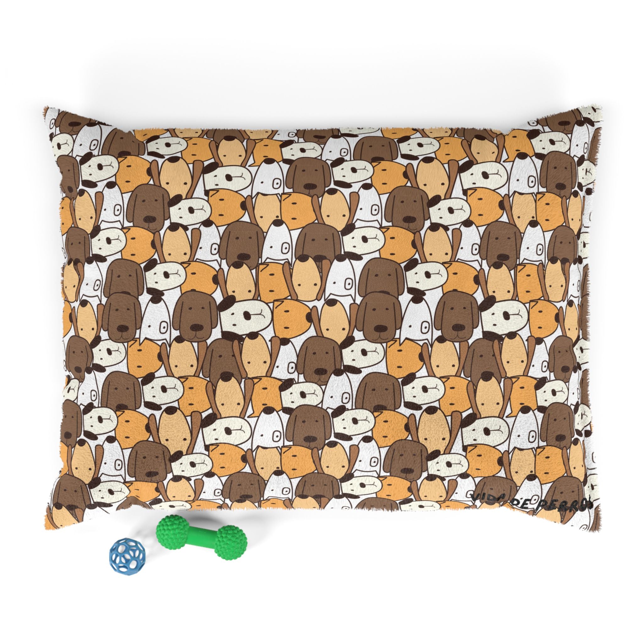 Cama para Perro | Diseño Perritos Cartoon Dibujados a Mano