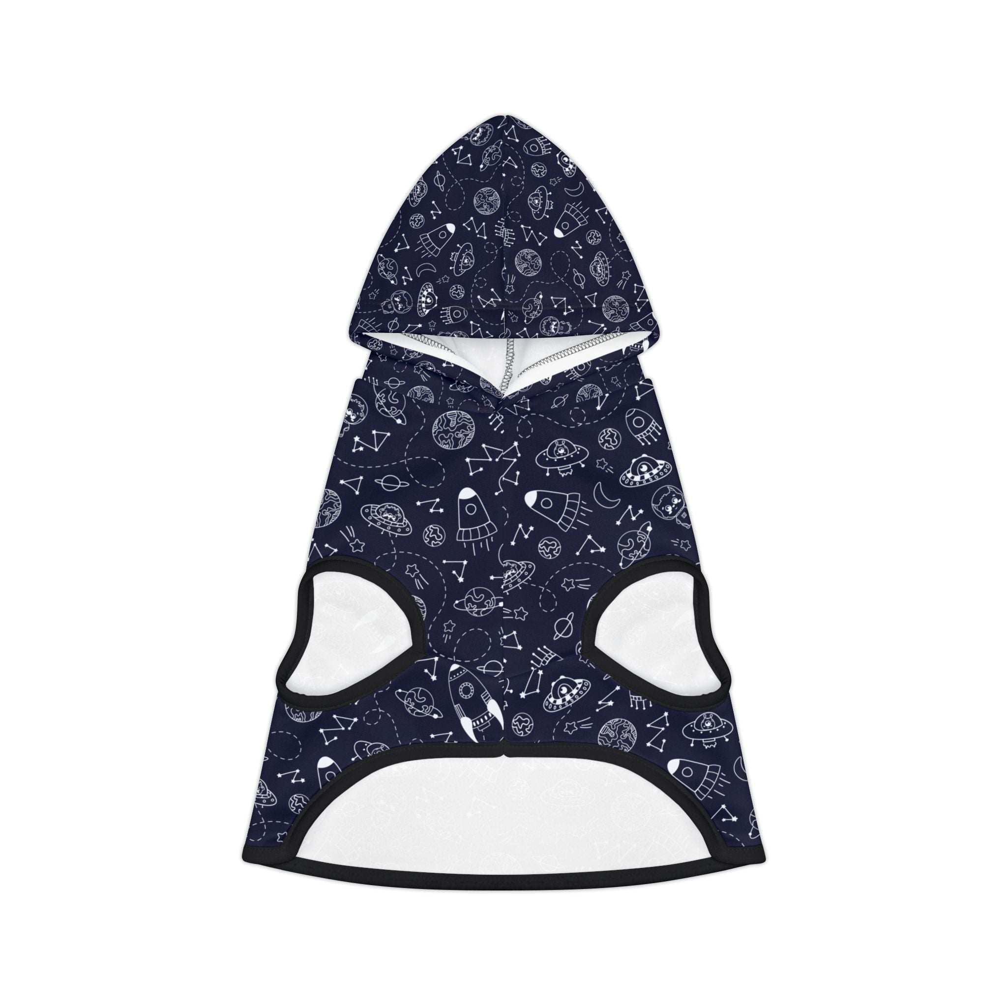 Sudadera con Capucha para Perros | Diseño Espacio Navy Galaxia