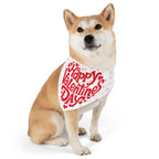Bandana Collar San Valentín para Mascotas | Estampado Corazones "Happy Valentine's Day"