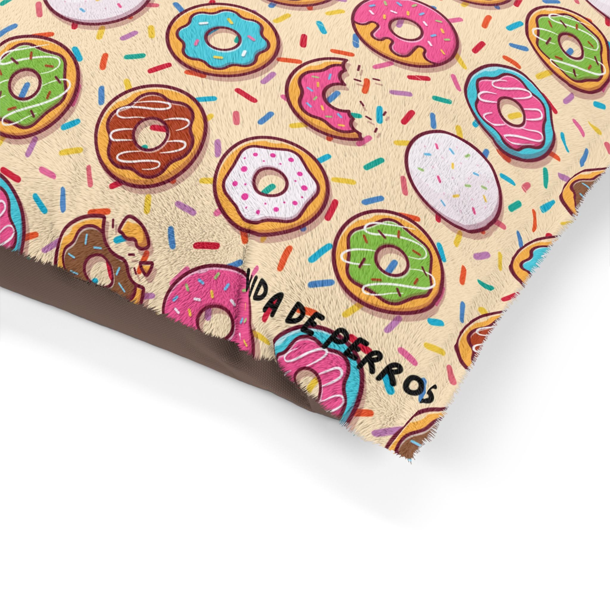 Cama para Mascotas Donut Pattern 71x46 cm | Diseño Colorido con Sprinkles