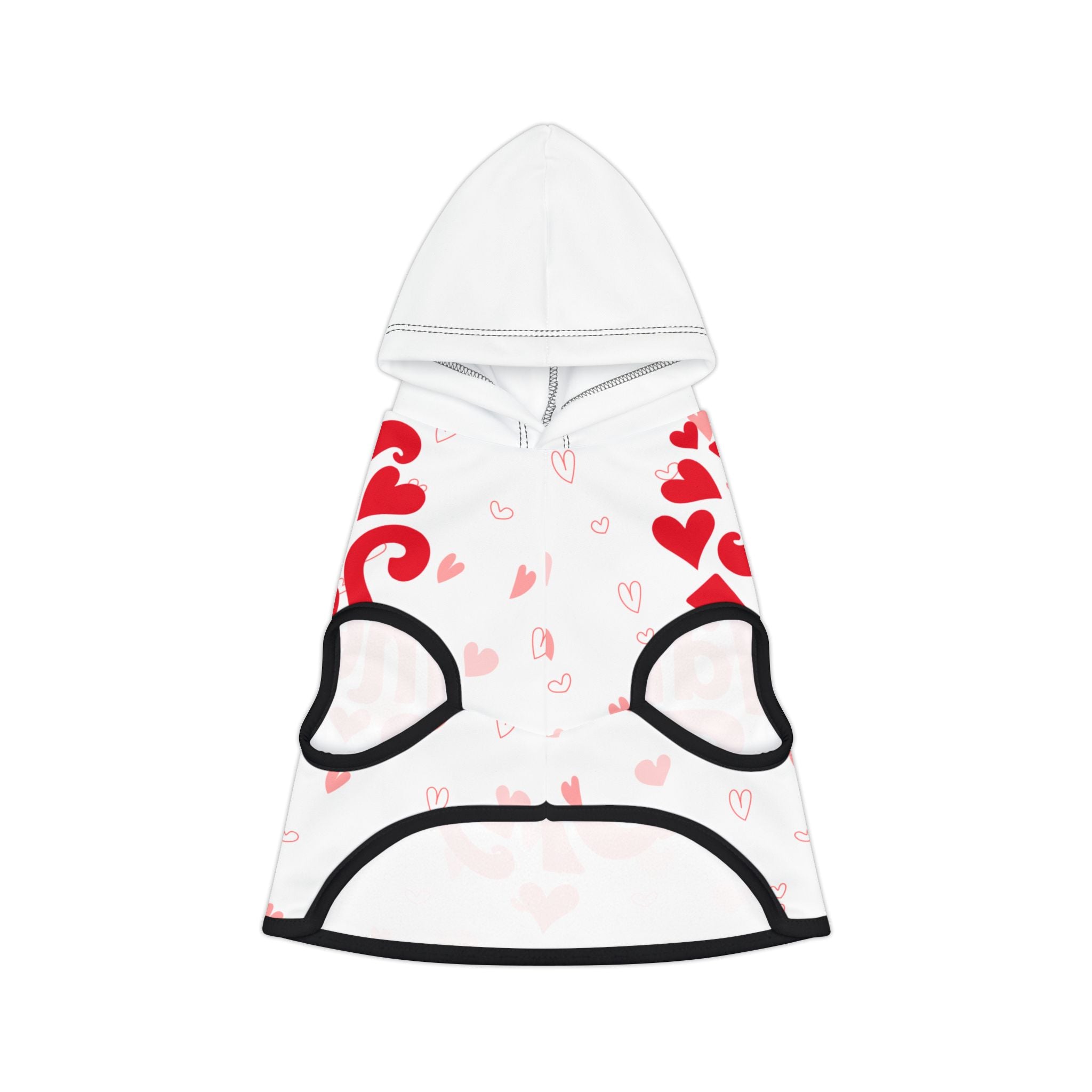 Sudadera San Valentín para Mascotas | Corazones Rojos "Happy Valentine's Day"