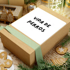 Pegatina Vida de Perros | Sticker Texto Minimalista Negro