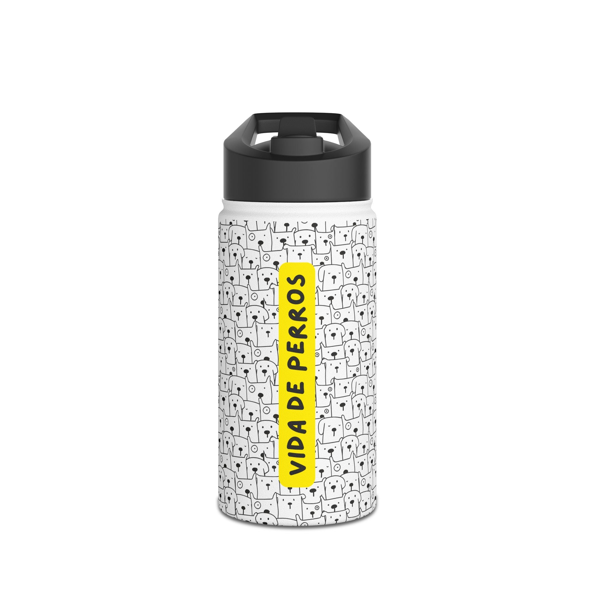 Botella Vida de Perros 350ml Acero Inoxidable | Diseño Perros Aislamiento Térmico