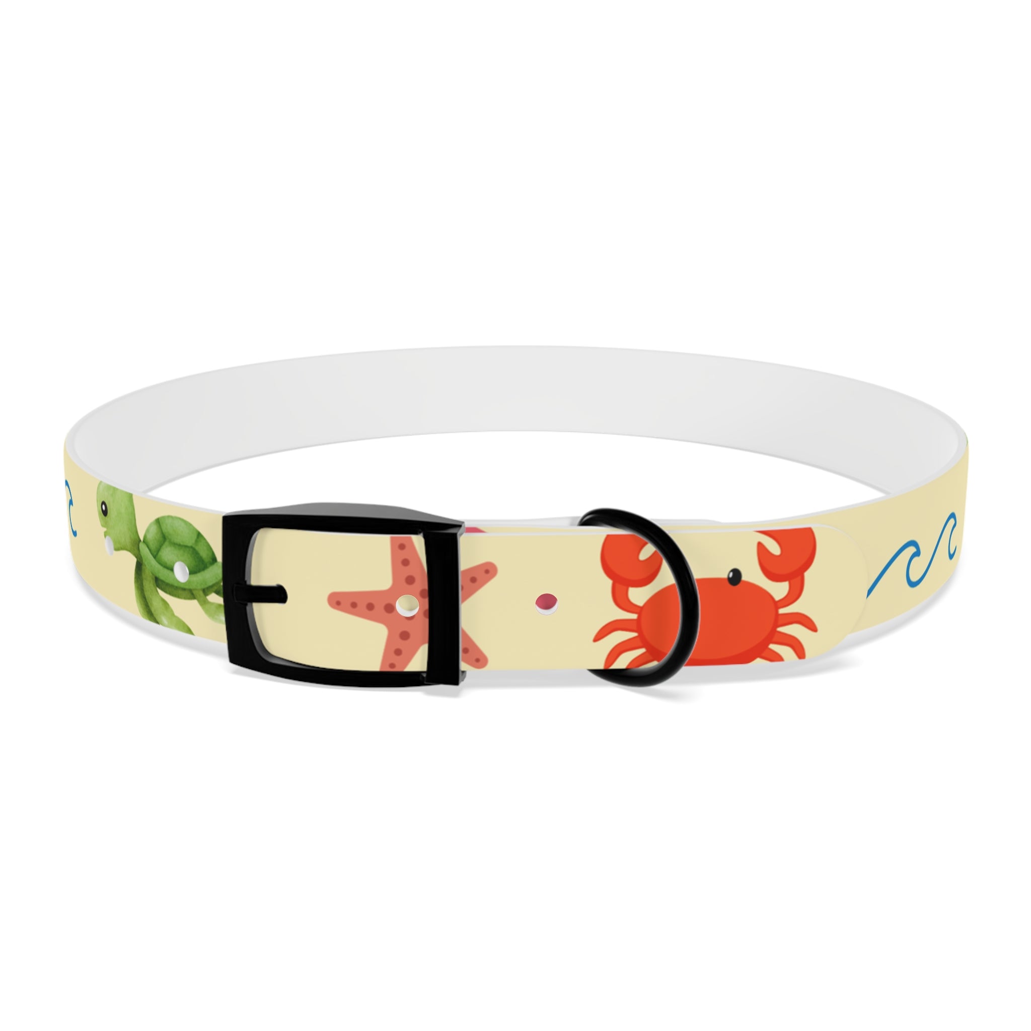 Collar para Perros Playa Verano | Diseño Cangrejos Palmeras Sandías TPU