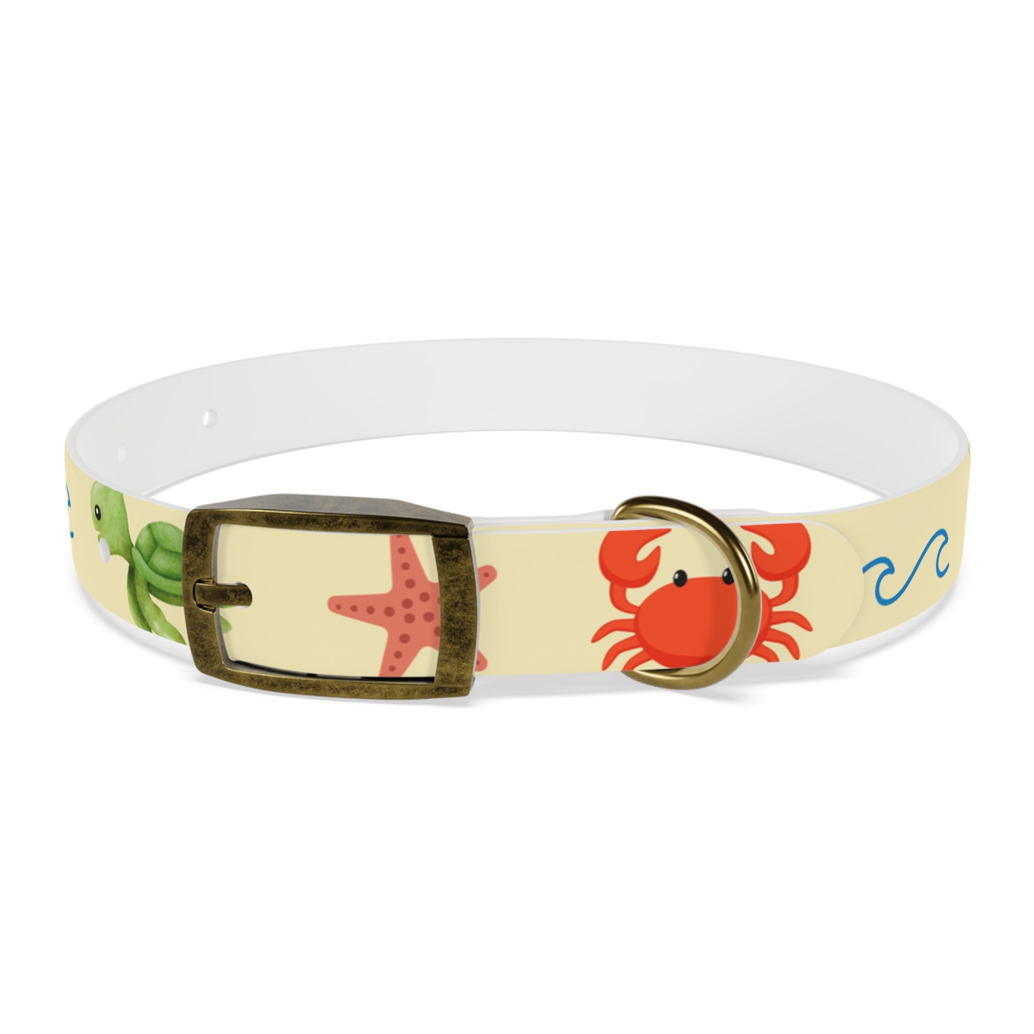 Collar para Perros Playa Verano | Diseño Cangrejos Palmeras Sandías TPU