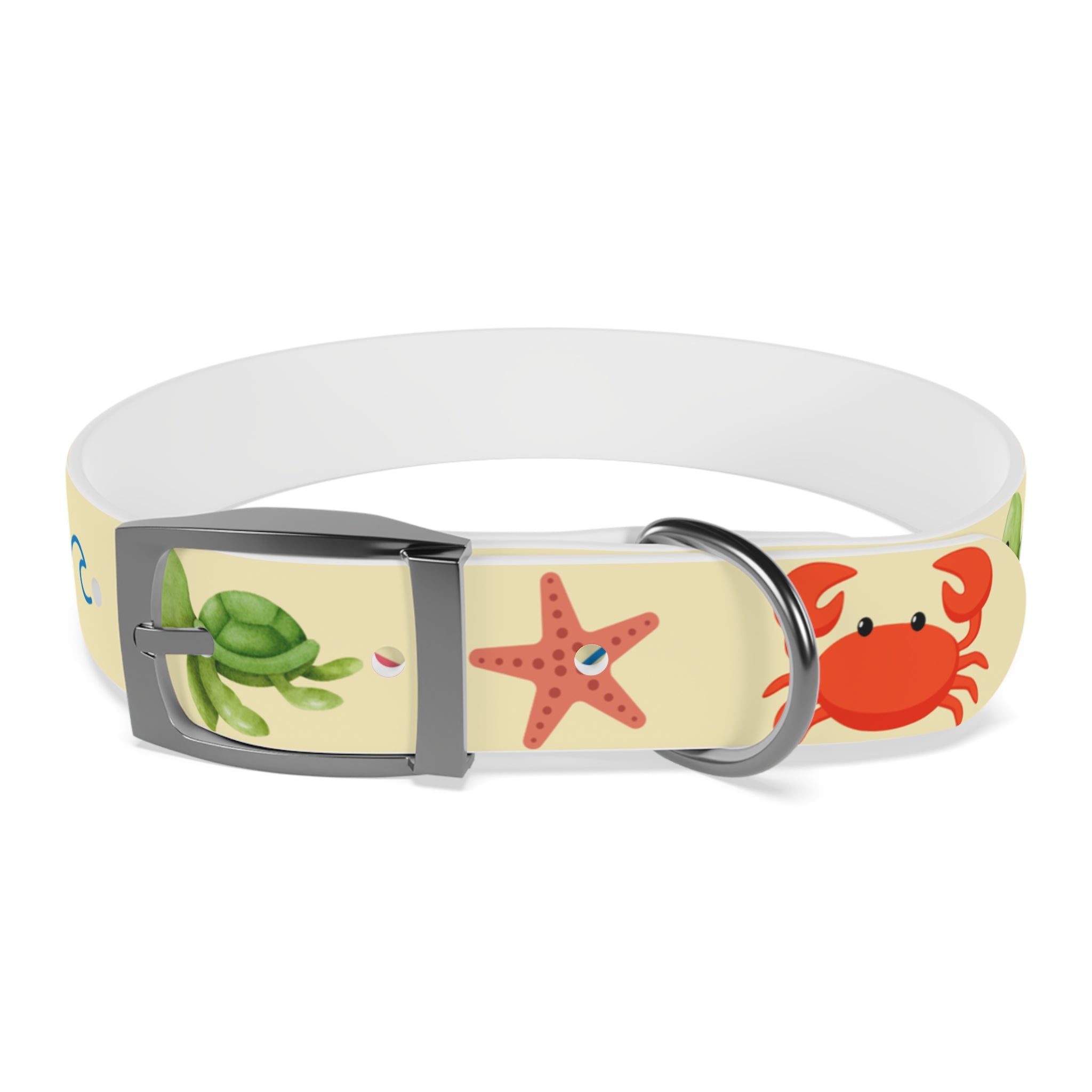 Collar para Perros Playa Verano | Diseño Cangrejos Palmeras Sandías TPU