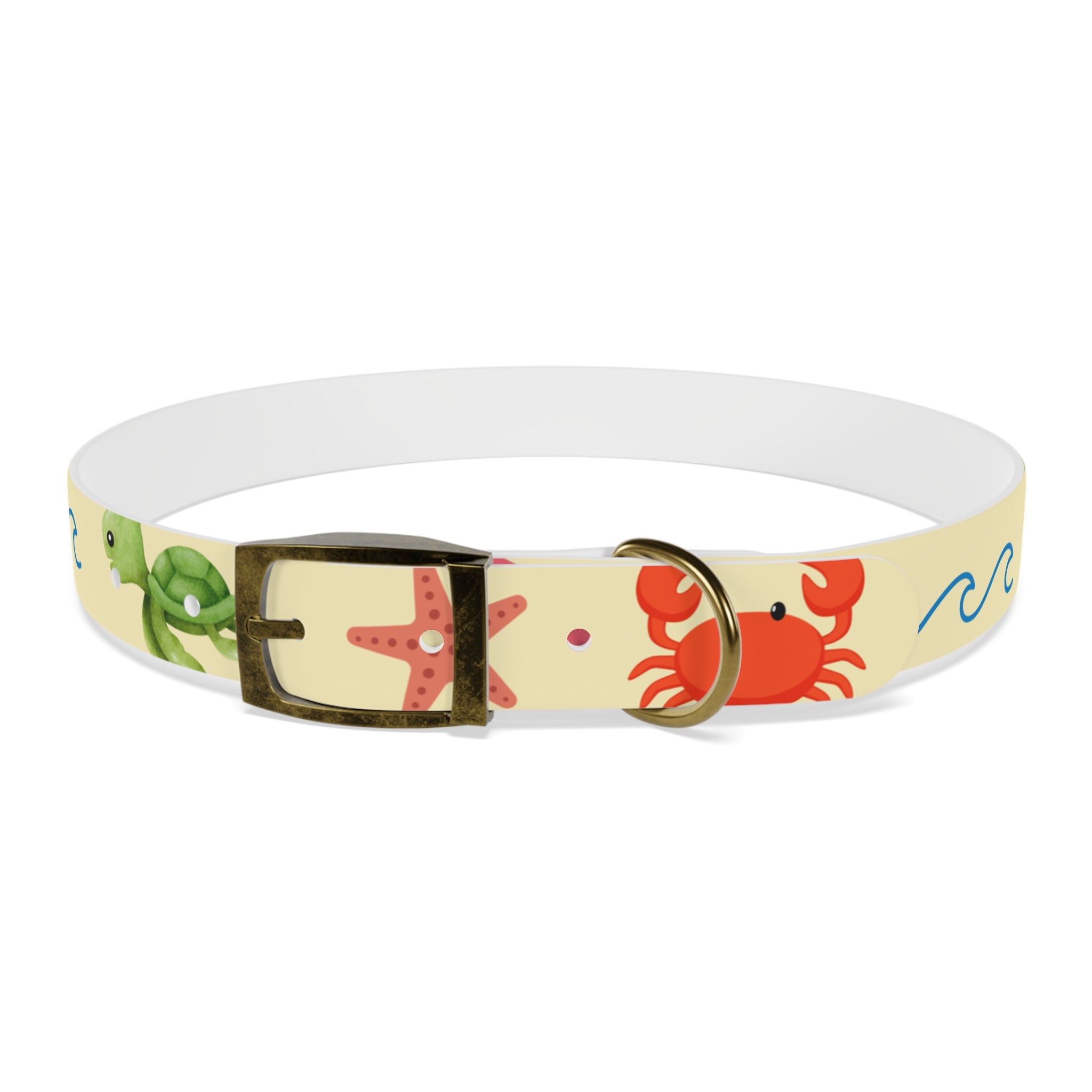 Collar para Perros Playa Verano | Diseño Cangrejos Palmeras Sandías TPU