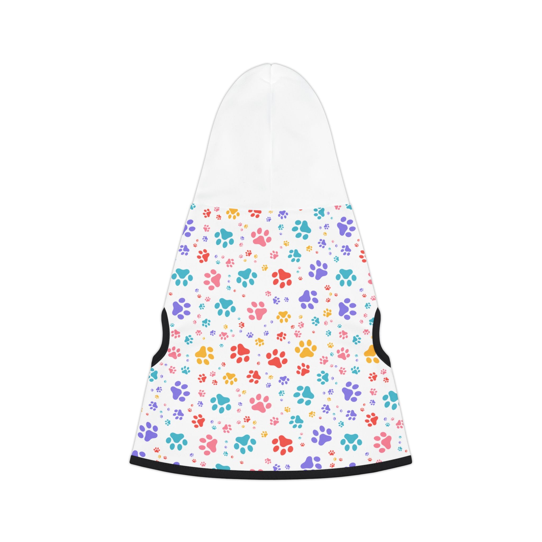 Sudadera con Capucha para Perros | Diseño Huellas Arcoíris